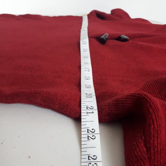 Eddie Bauer Red Toggle-button Collar Sweater - Picture 5 of 15